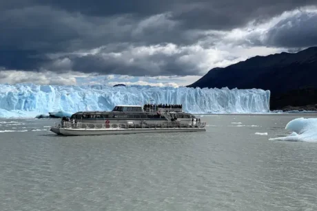 Boat tour near Perito Moreno Glacier, a scenic what to do in Calafate.
