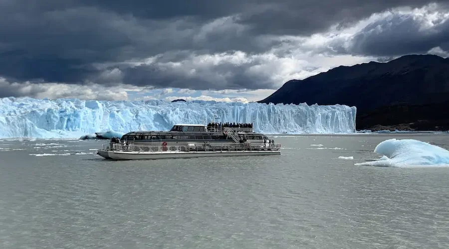Boat tour near Perito Moreno Glacier, a scenic what to do in Calafate.